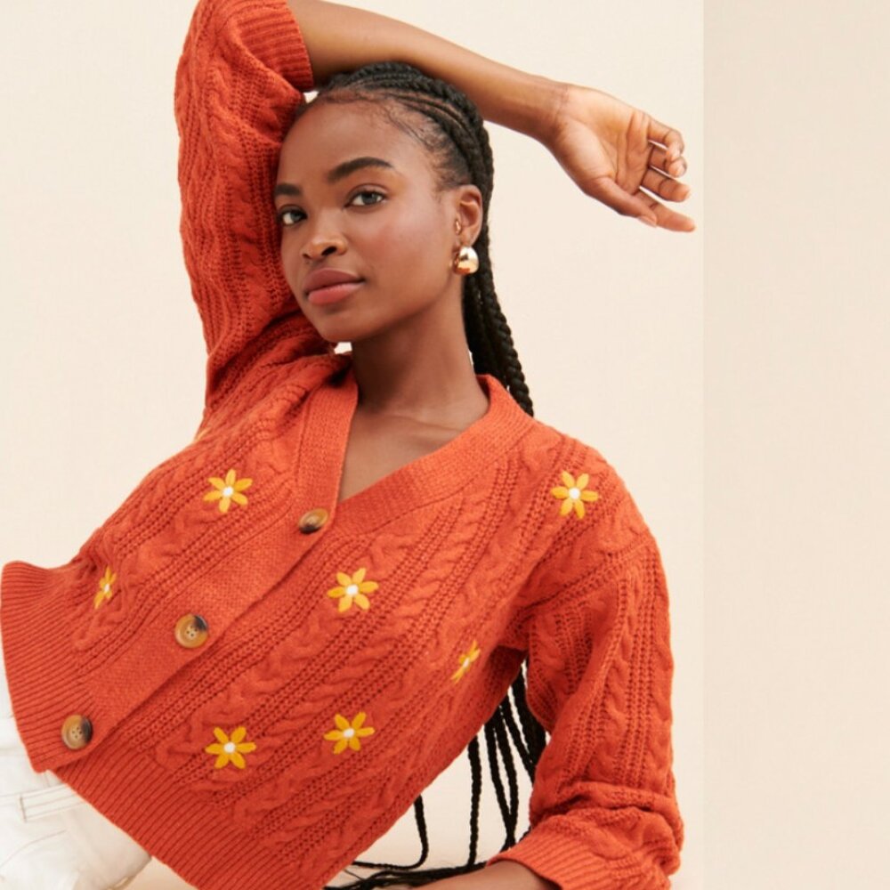 Raga Caylin Cable Knit Cardigan (Size M)